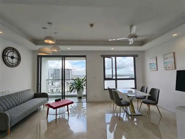 Fully furnished apartment for rent, river view in Diamond Island 5 Fully furnished apartment for rent, river view in Diamond Island